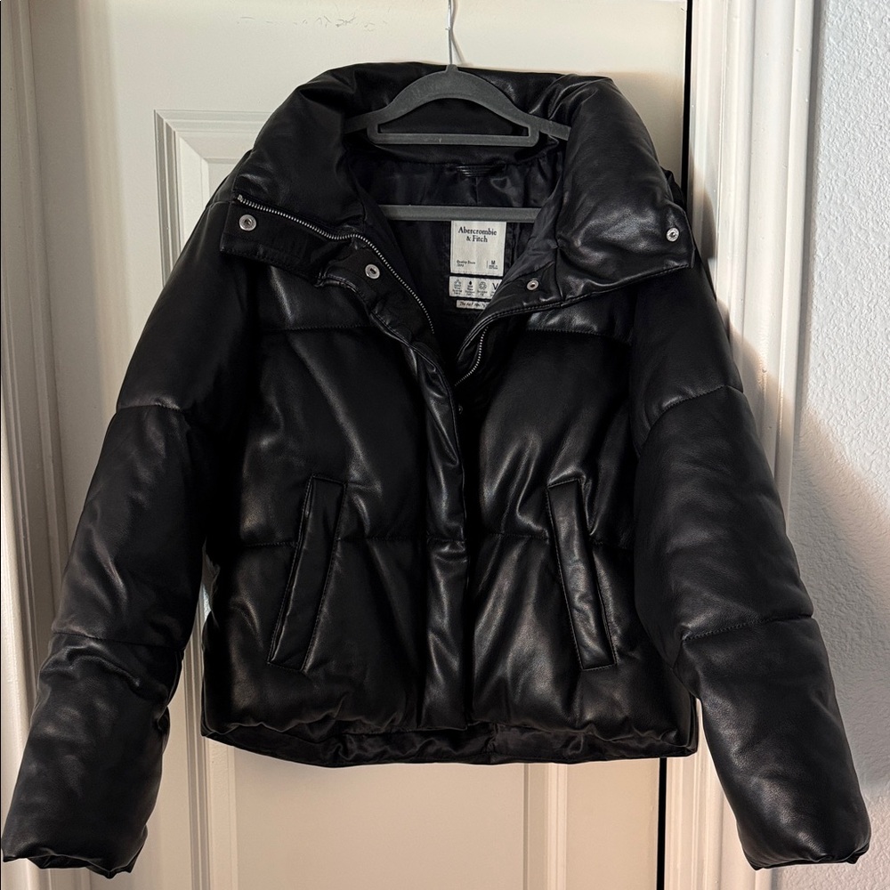 Abercrombie & Fitch Black Puffer Jacket